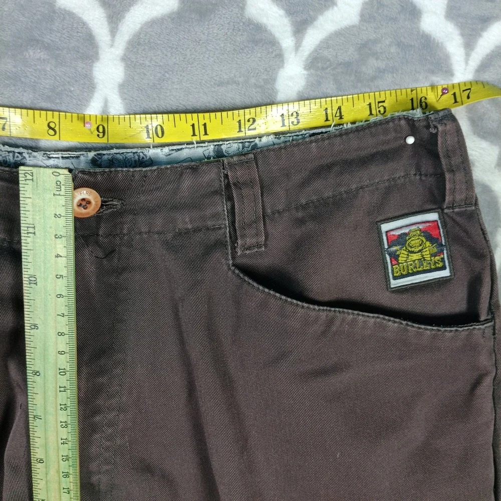 Element Shorts Mens Size 34 Brown Burleys Skateboard Thrashed Paint Work
